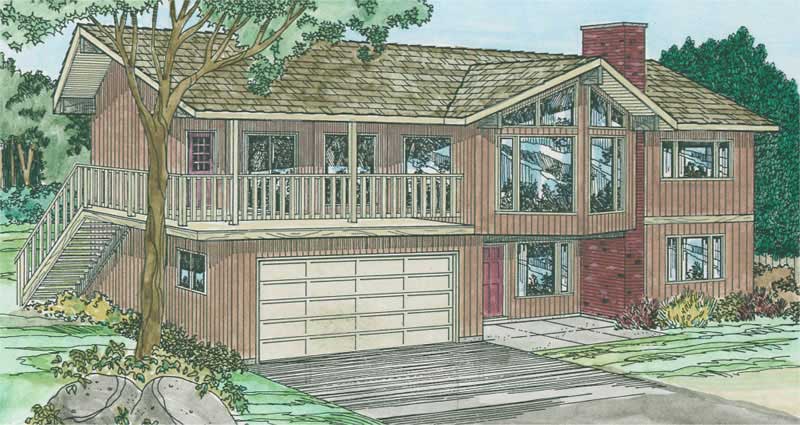 4-Bedroom, 2651 Sq Ft Ranch Home Plan - 177-1008 - Main Exterior