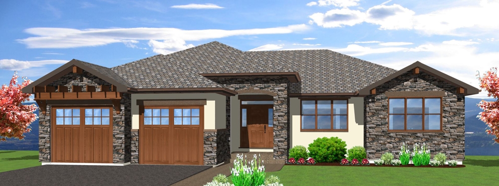 3-Bedroom, 4290 Sq Ft Mediterranean Home Plan - 177-1042 - Main Exterior