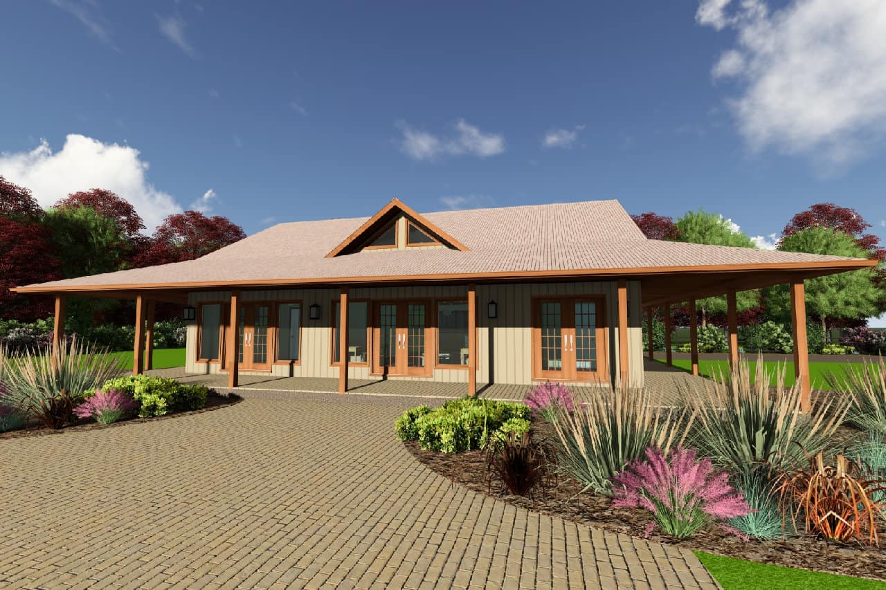 Country Home Plan - 3 Bedrms, 2.5 Baths - 1644 Sq Ft - #177-1072