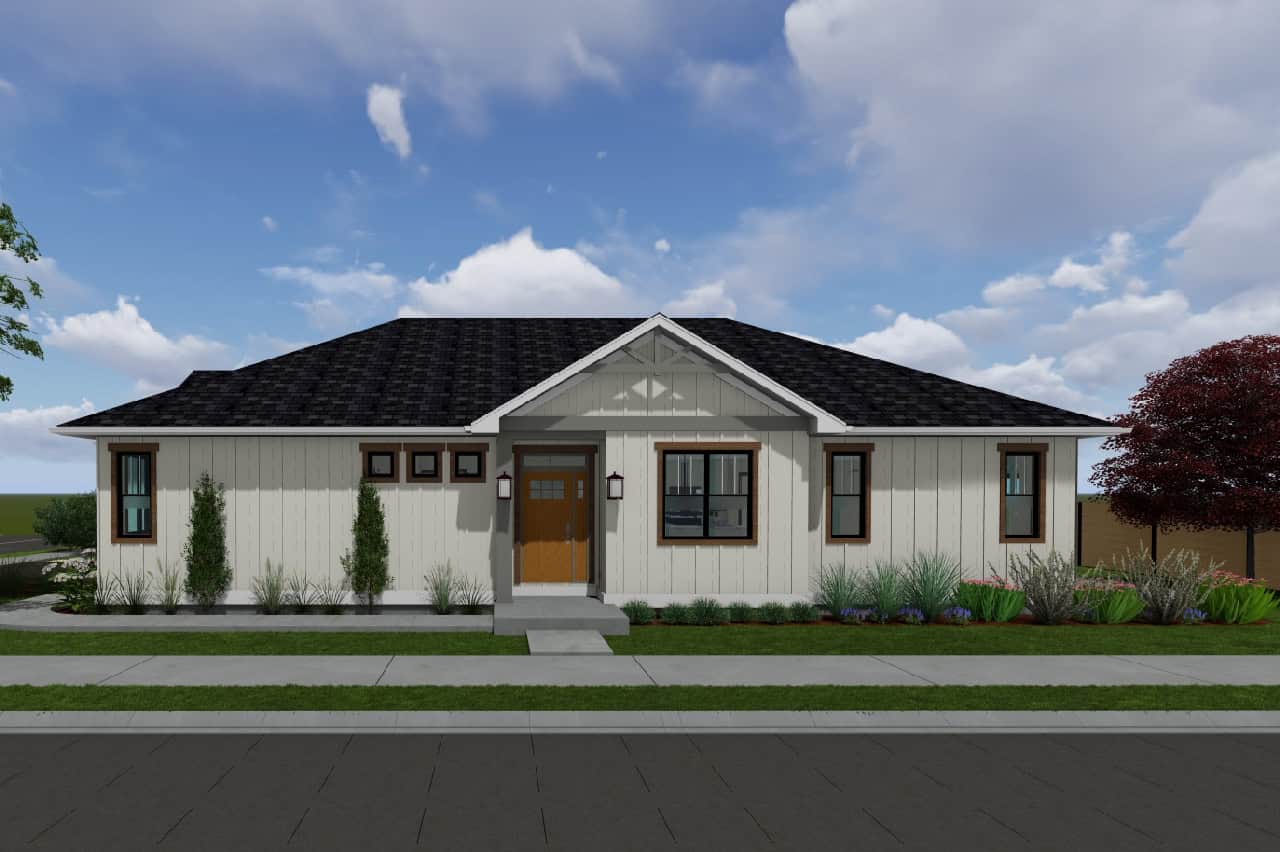 Craftsman Home Plan - 3 Bedrms, 2 Baths - 1392 Sq Ft - #177-1080