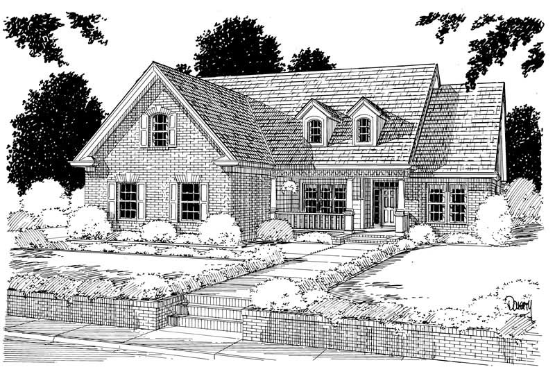 4-Bedroom, 2525 Sq Ft Ranch Home Plan - 178-1009 - Main Exterior