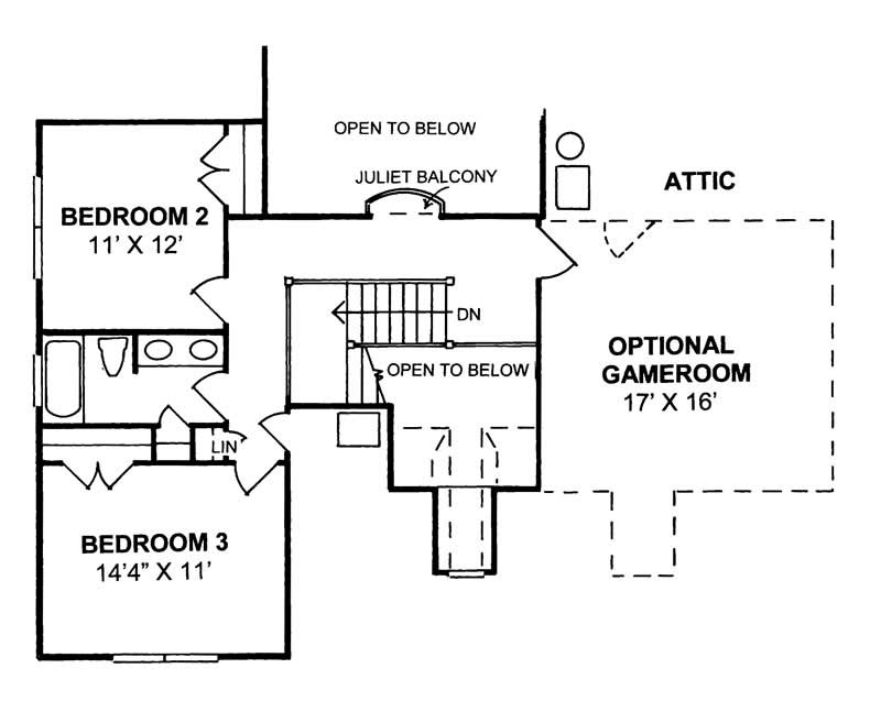 Upper Level Floor Plan