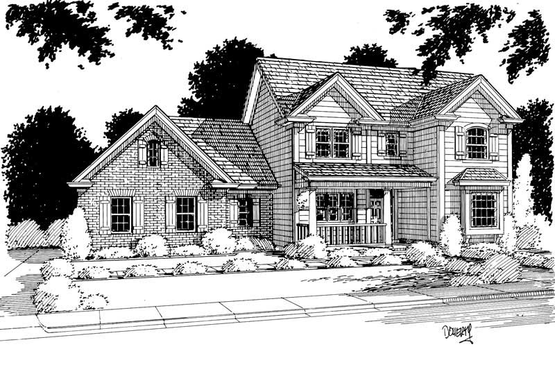 3-Bedroom, 1893 Sq Ft Country Home Plan - 178-1038 - Main Exterior