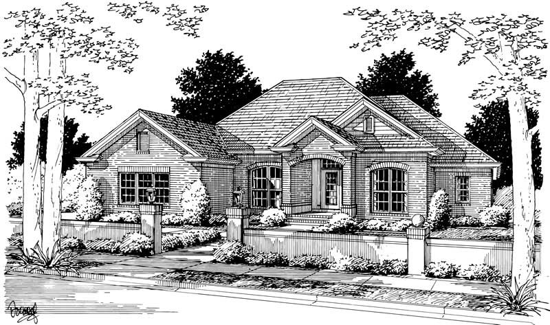 4-Bedroom, 2544 Sq Ft Ranch Home Plan - 178-1044 - Main Exterior