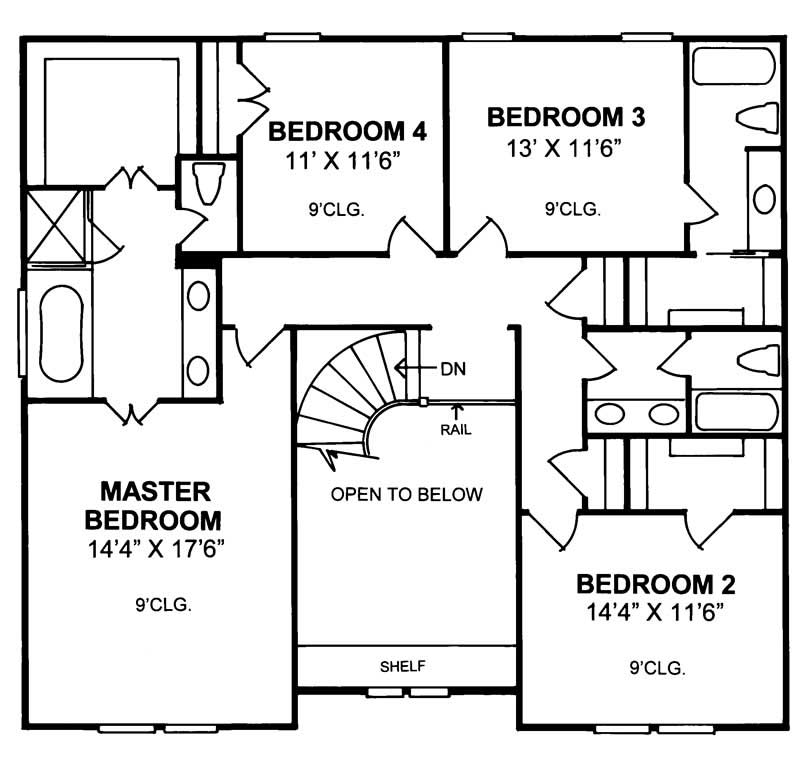 Upper Level Floor Plan