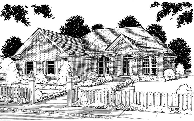 3-Bedroom, 1980 Sq Ft Ranch Home Plan - 178-1122 - Main Exterior