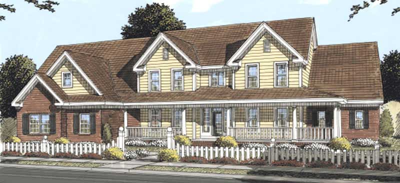 4-Bedroom, 4451 Sq Ft Cape Cod Home Plan - 178-1162 - Main Exterior