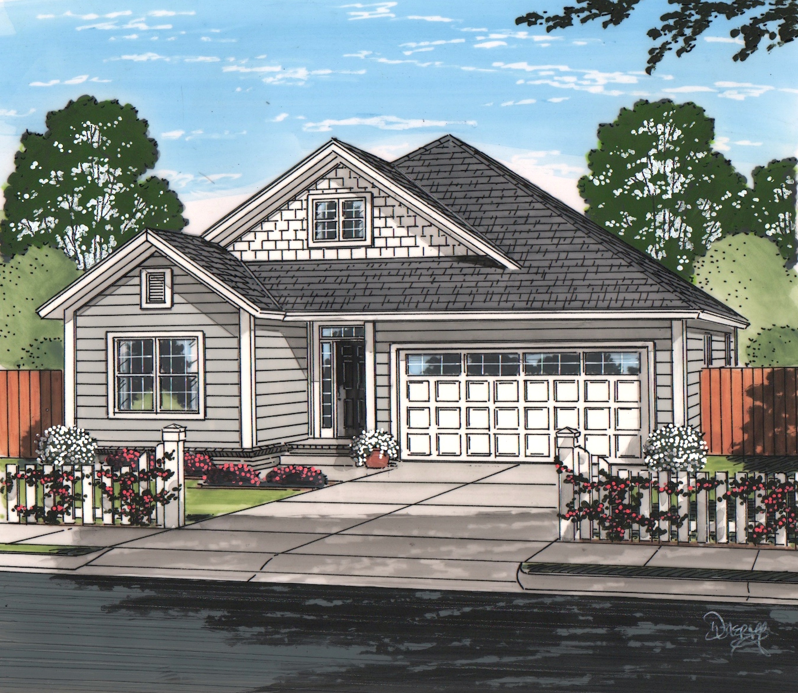 3-Bedroom, 1572 Sq Ft Ranch Home Plan - 178-1222 - Main Exterior