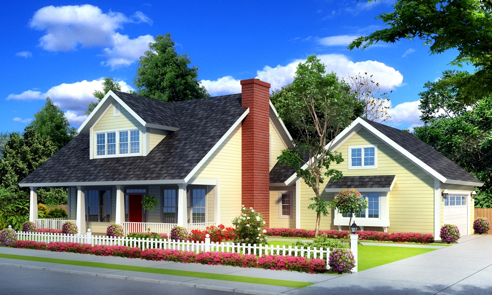 3-Bedroom, 1675 Sq Ft Farmhouse House Plan - 178-1251 - Front Exterior