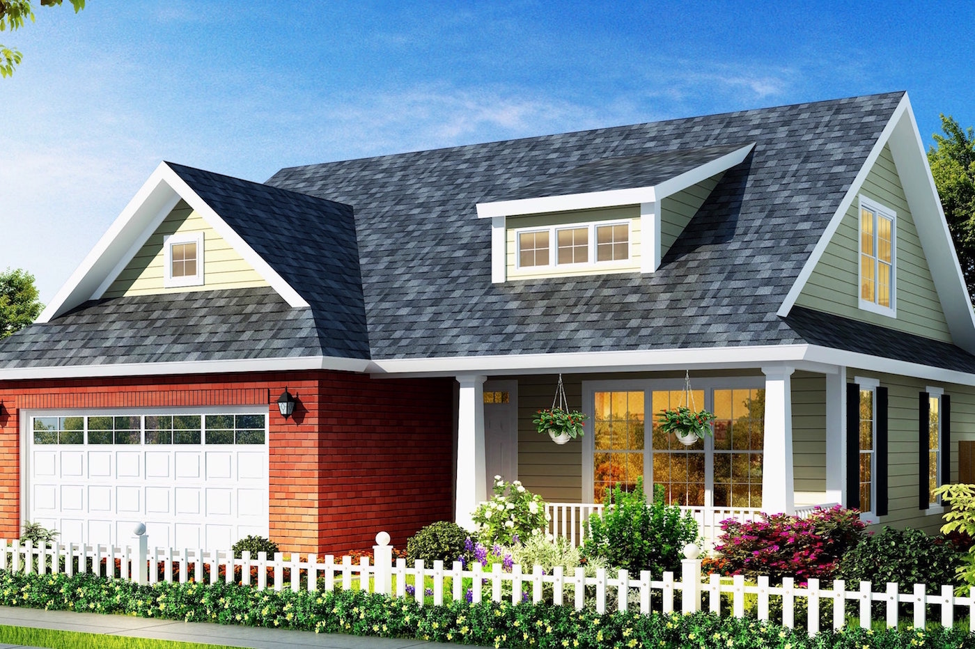 4-Bedroom, 1692 Sq Ft Country House Plan - 178-1303 - Front Exterior