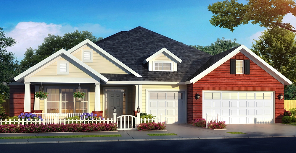 4-Bedroom, 2425 Sq Ft Craftsman House Plan - 178-1325 - Front Exterior