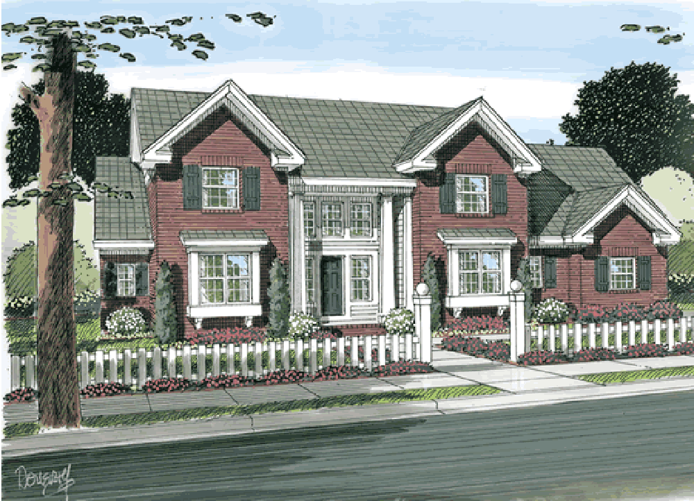 3-Bedroom, 2516 Sq Ft Traditional Home Plan - 178-1336 - Main Exterior
