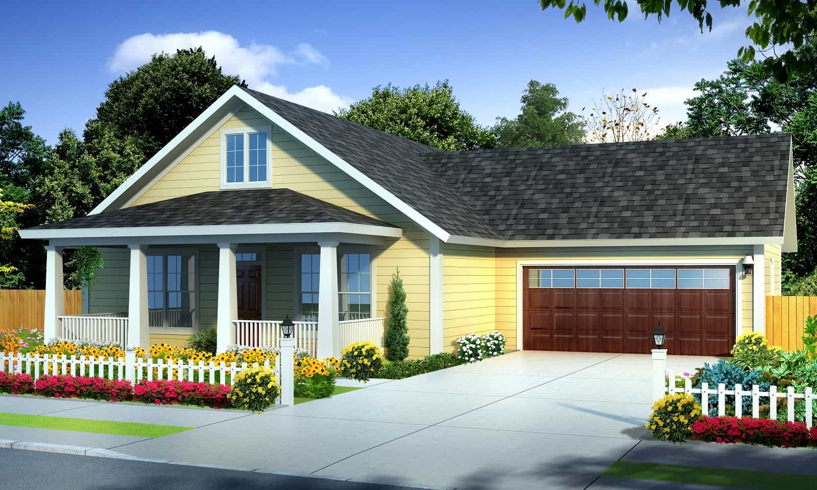 Cottage Floor Plan - 3 Bedrms, 2 Baths - 1437 Sq Ft - #178-1397