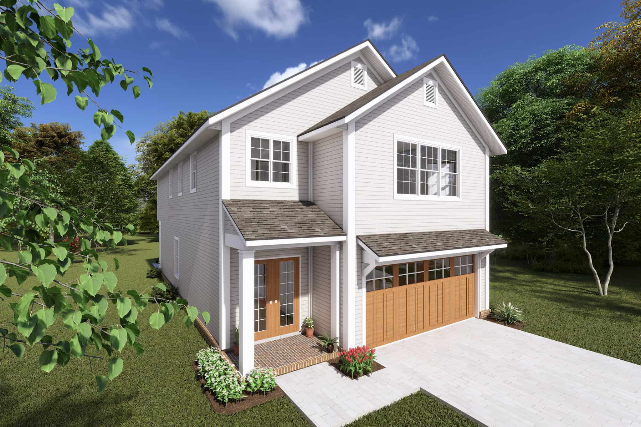 Cottage Floor Plan - 4 Bedrms, 2.5 Baths - 2212 Sq Ft - #178-1421