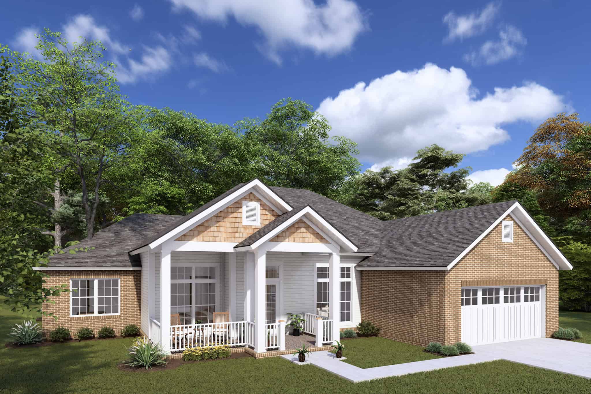Traditional House Plan - 4 Bedrms, 2 Baths - 1636 Sq Ft - #178-1429