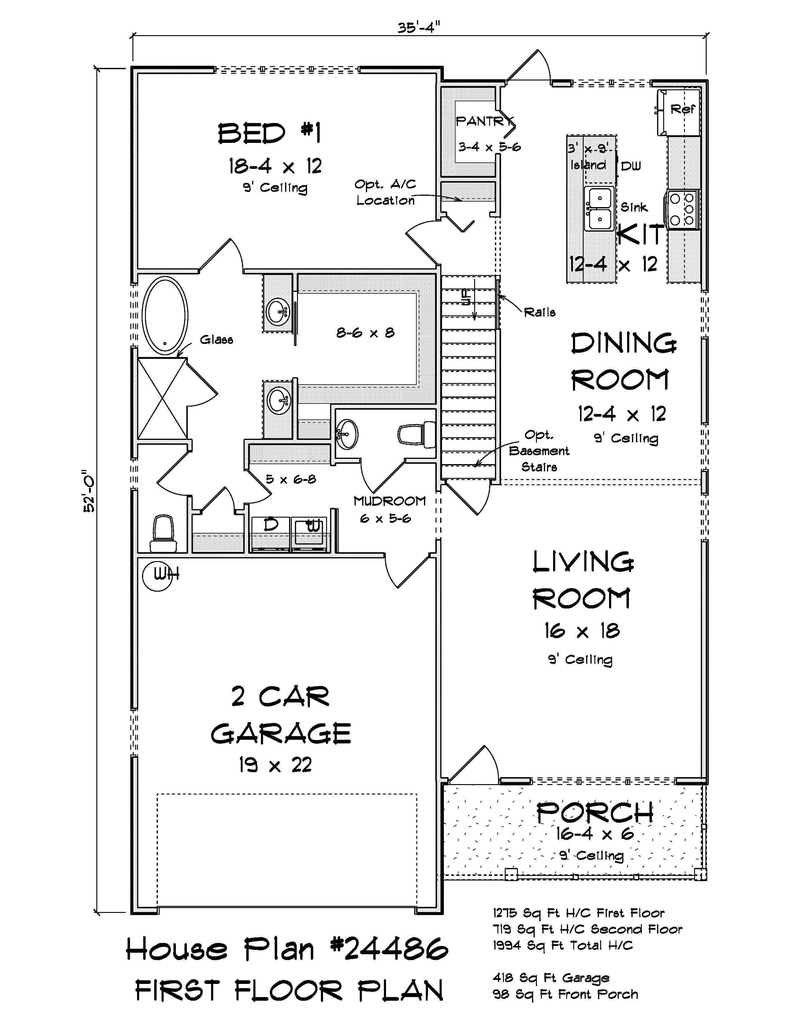 Floor Plan First Story
