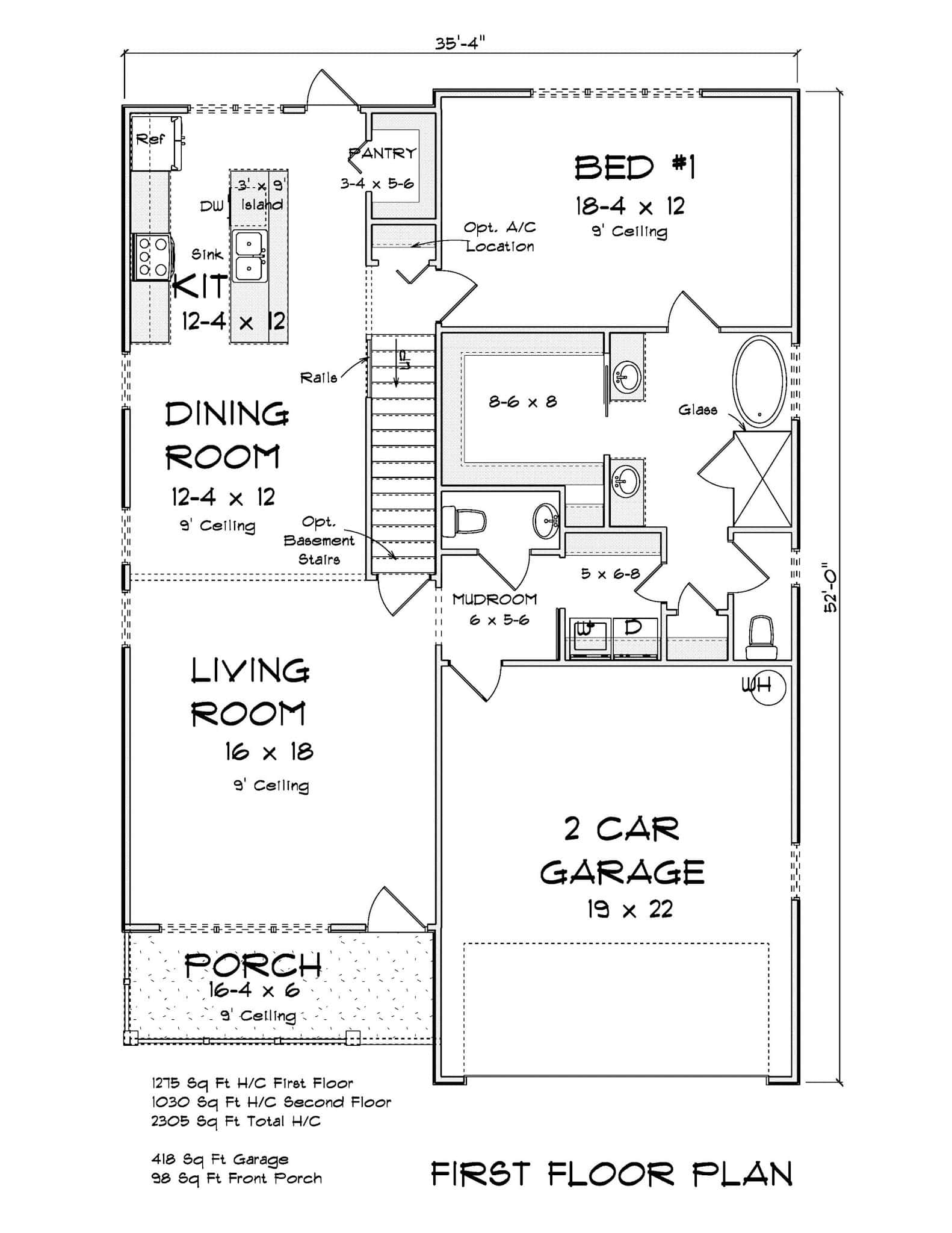 Floor Plan First Story