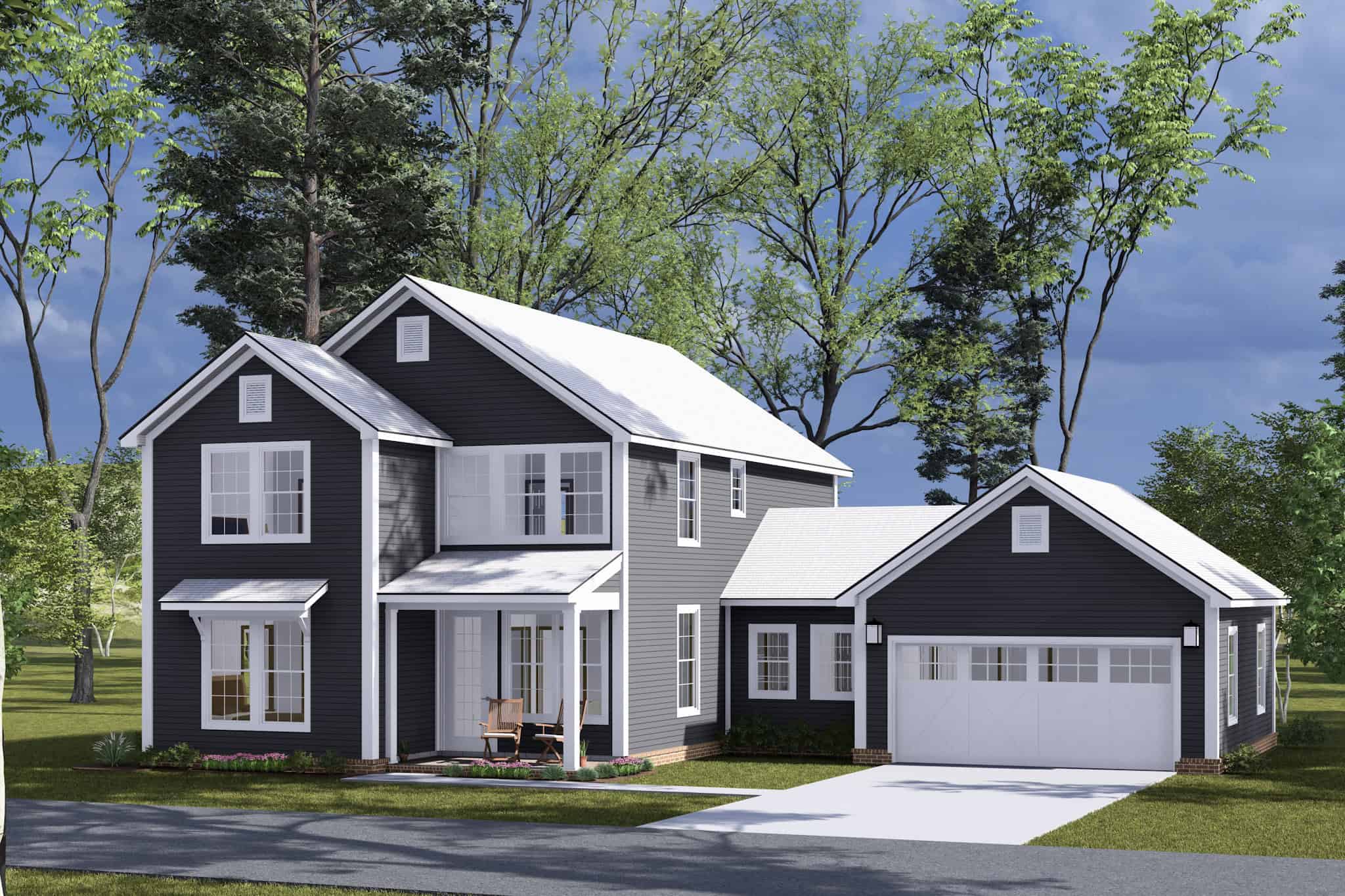 Traditional House Plan - 4 Bedrms, 3.5 Baths - 2262 Sq Ft - #178-1495