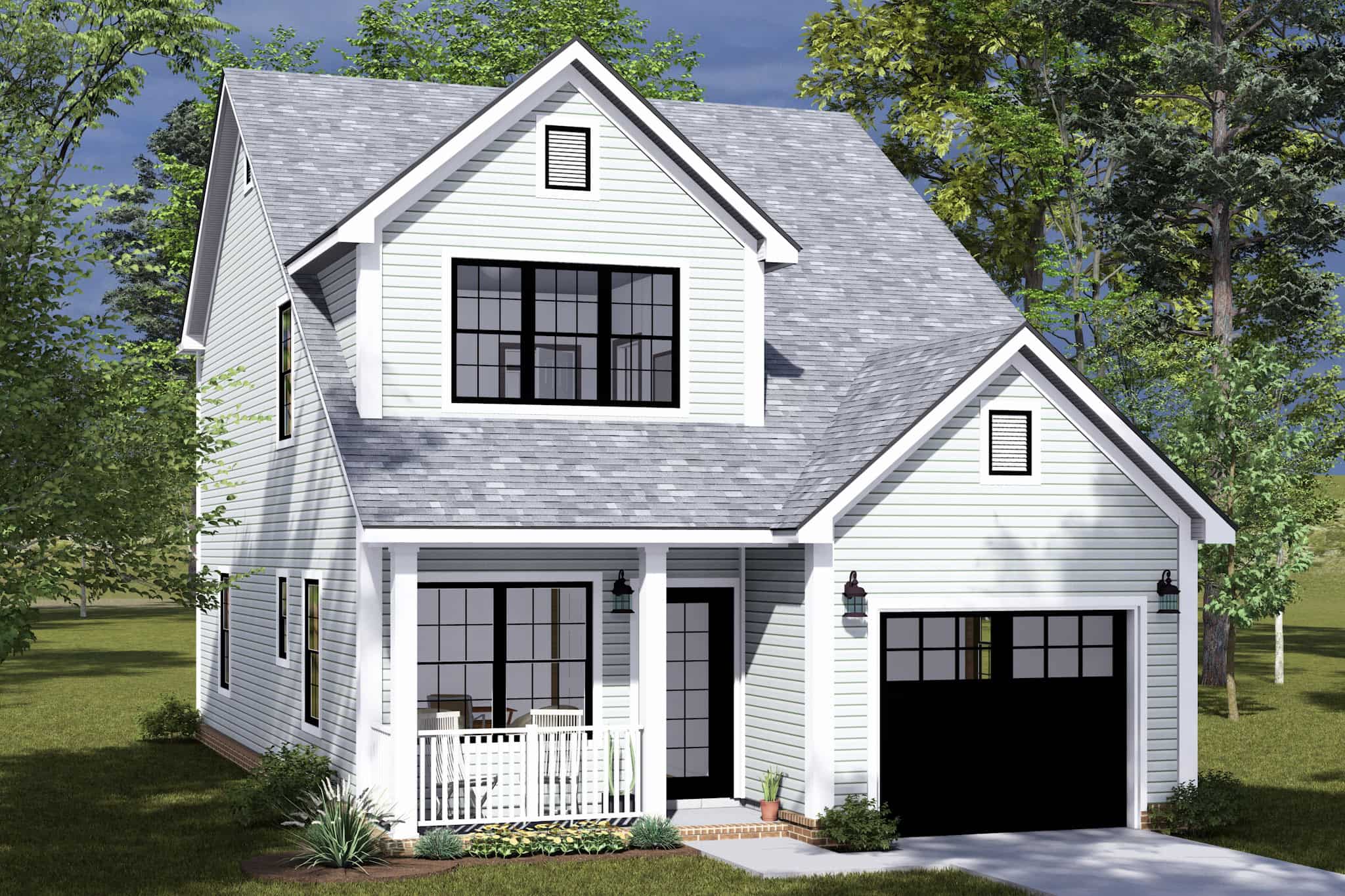 Cottage House Plan - 3 Bedrms, 2.5 Baths - 1491 Sq Ft - #178-1500