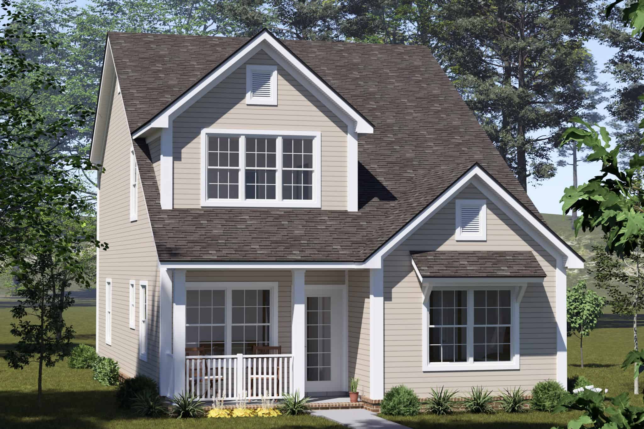 Cottage Home Plan - 4 Bedrms, 3.5 Baths - 1769 Sq Ft - #178-1535