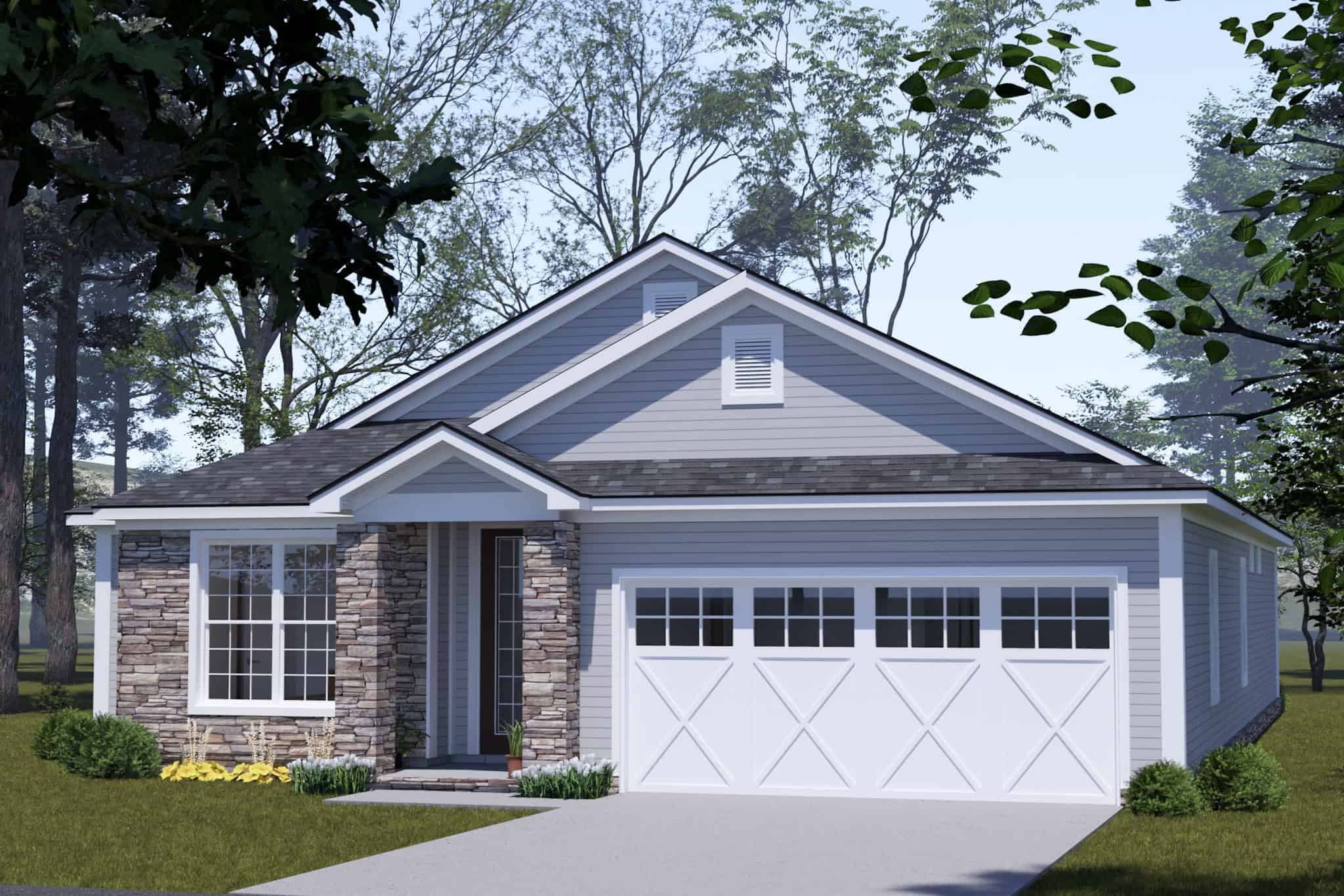 Traditional Floor Plan - 4 Bedrms, 3 Baths - 1764 Sq Ft - #178-1541
