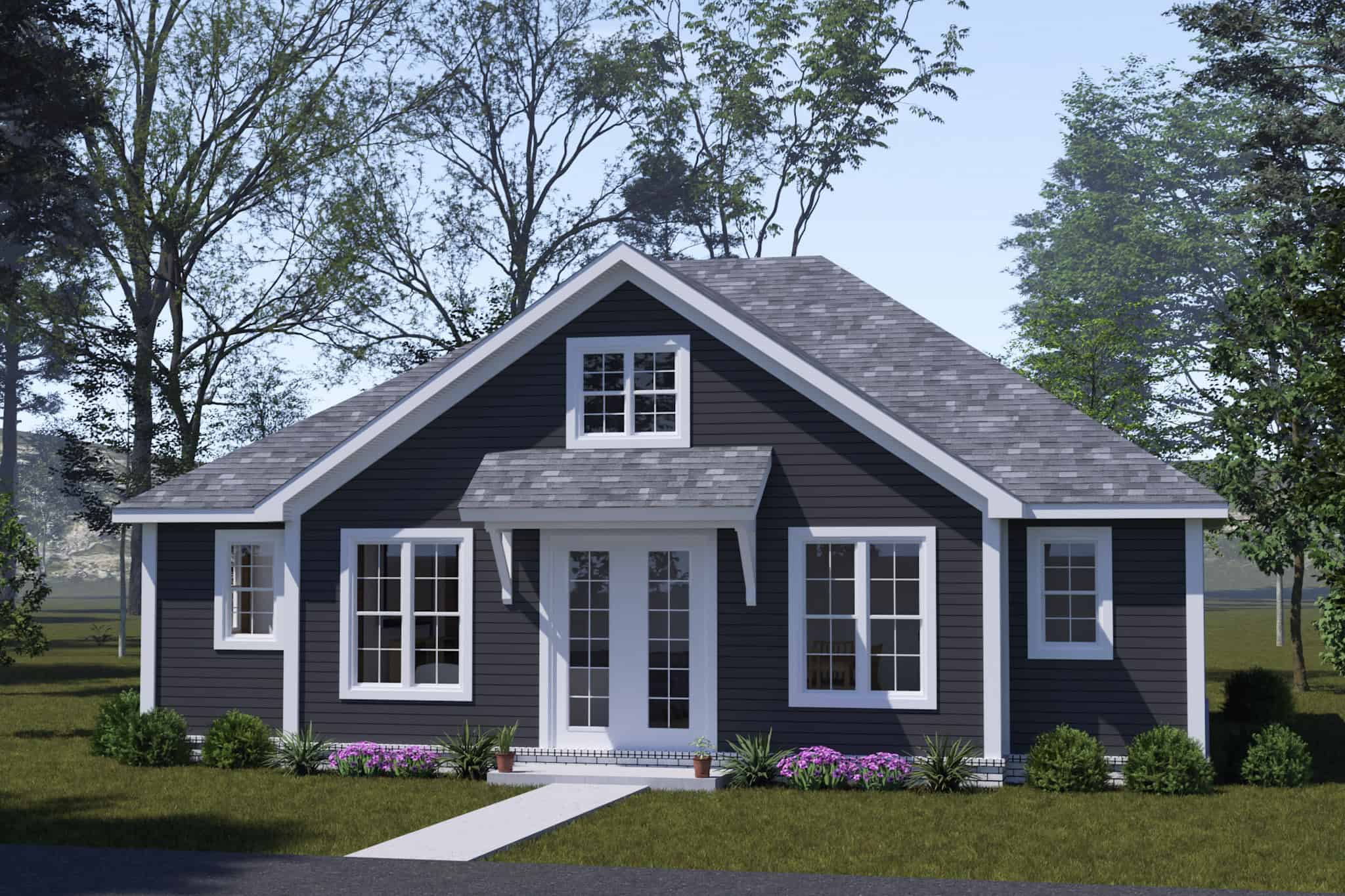 Cottage Home Plan - 2 Bedrms, 2 Baths - 1049 Sq Ft - #178-1543