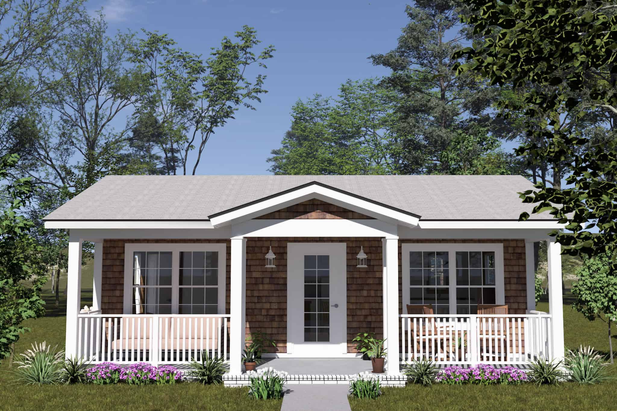 Craftsman House Plan - 1 Bedrms, 1 Baths - 476 Sq Ft - #178-1547