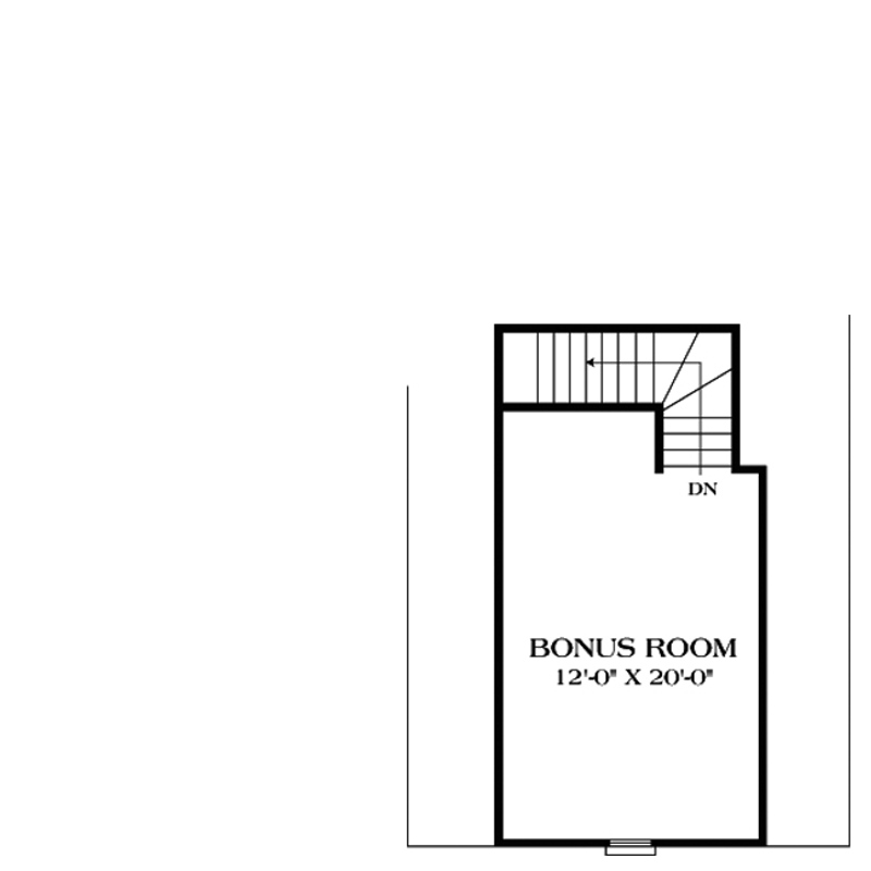 Floor Plan Bonus Room