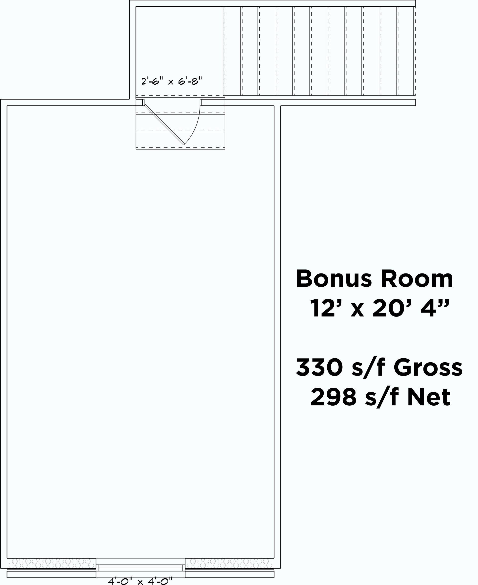 Floor Plan Bonus Room