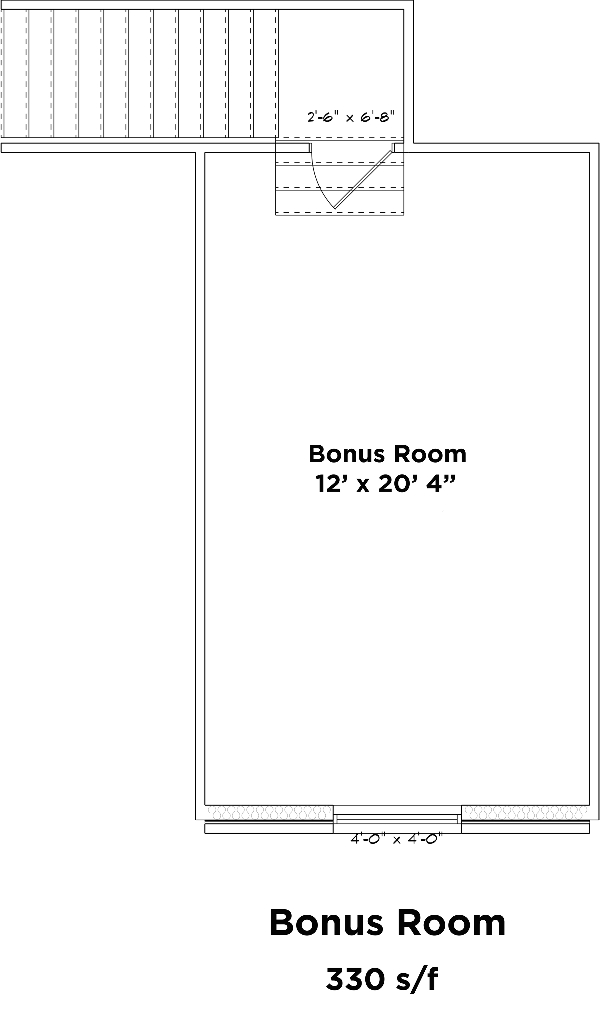 Floor Plan Bonus Room
