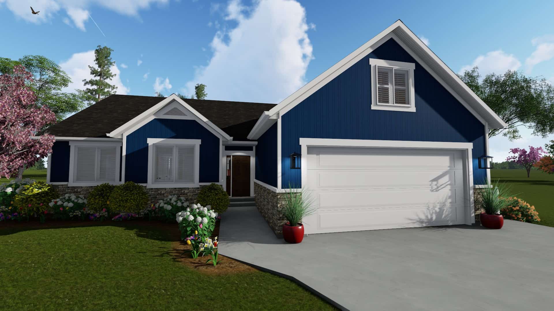 3-7 Bedroom, 1709 Sq Ft Country House - Plan #187-1148 - Front Exterior