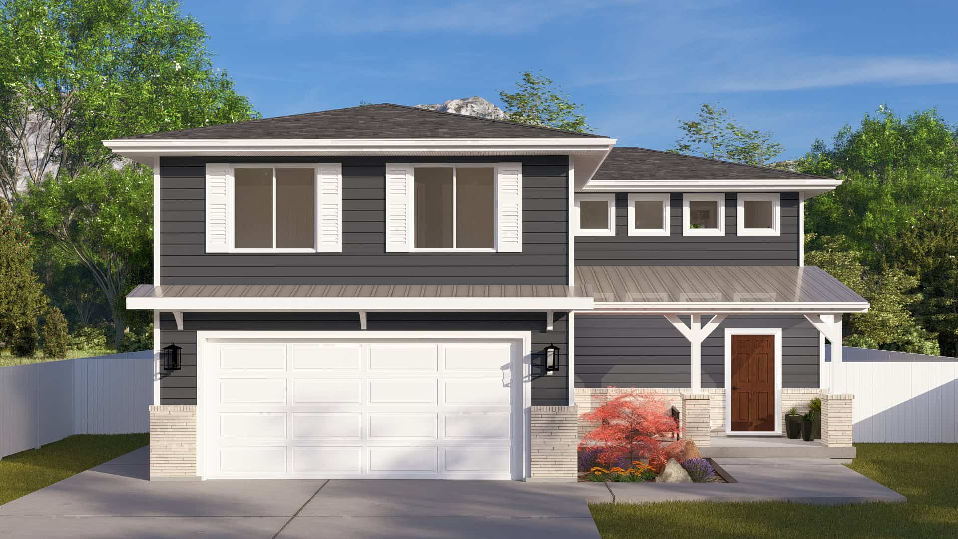 Craftsman Home Plan - 3 Bedrms, 2.5 Baths - 2228 Sq Ft - #187-1226