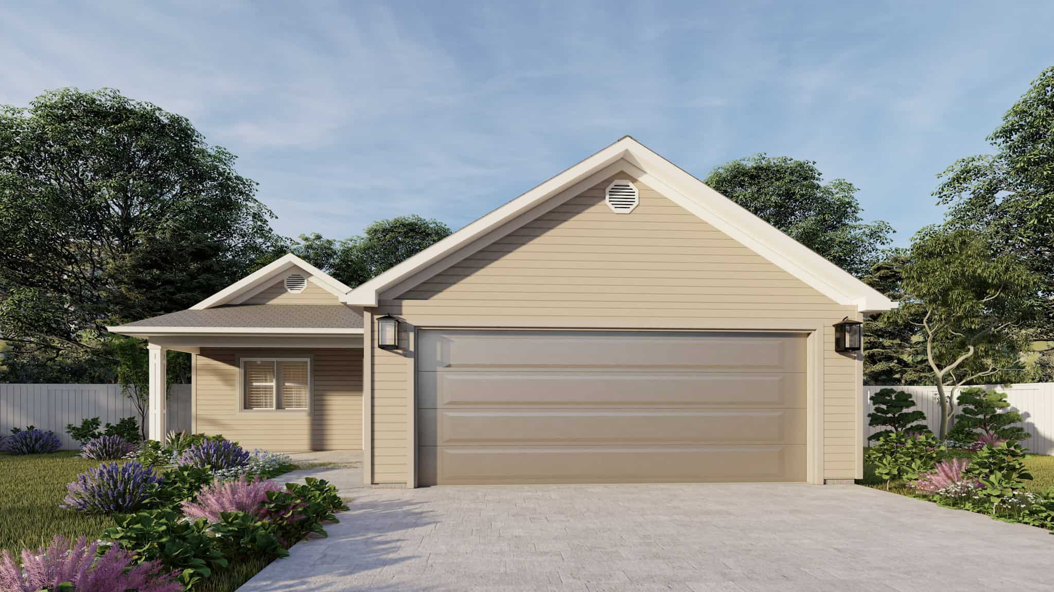 Ranch Home Plan - 3 Bedrms, 2 Baths - 1552 Sq Ft - #187-1236