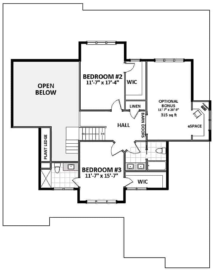 Floor Plan Upper Level