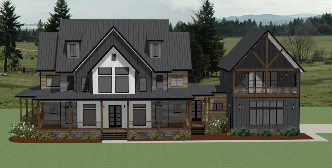 Modern Farmhouse Home Plan - 5 Bedrms, 2.5 Baths - 4676 Sq Ft - #189-1148