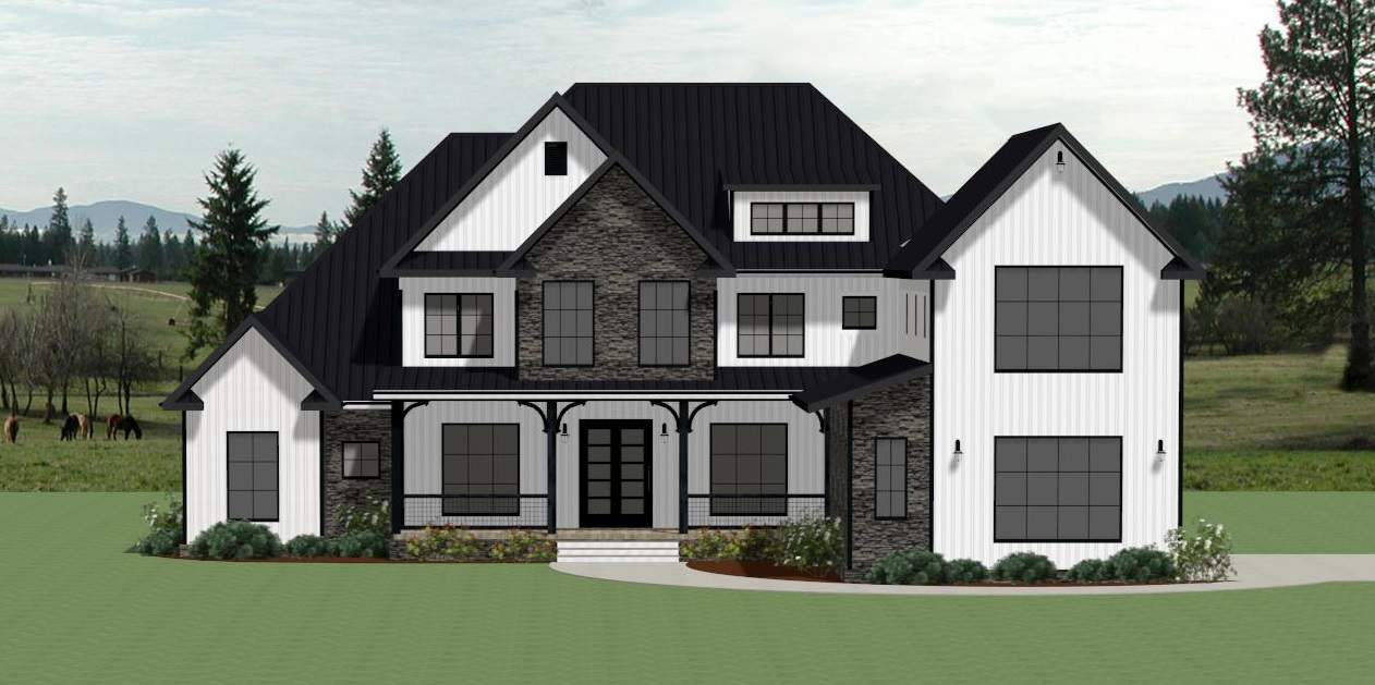 Modern Farmhouse Home Plan - 5 Bedrms, 4.5 Baths - 4278 Sq Ft - #189-1155