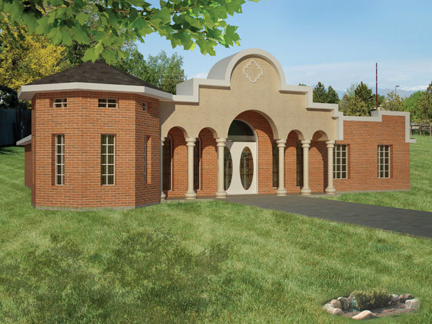 3-Bedroom, 1510 Sq Ft Southwest House Plan - 191-1015 - Front Exterior