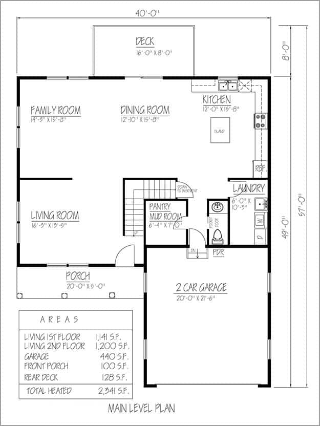 Floor Plan Main Level