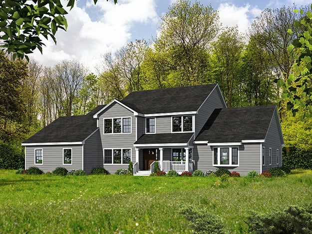 3-Bedroom, 3567 Sq Ft Farmhouse House - Plan #191-1035 - Front Exterior