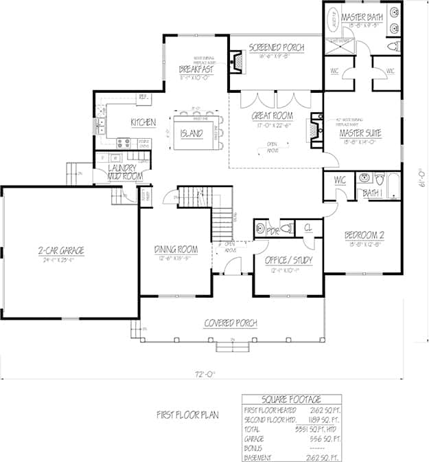Floor Plan Main Level