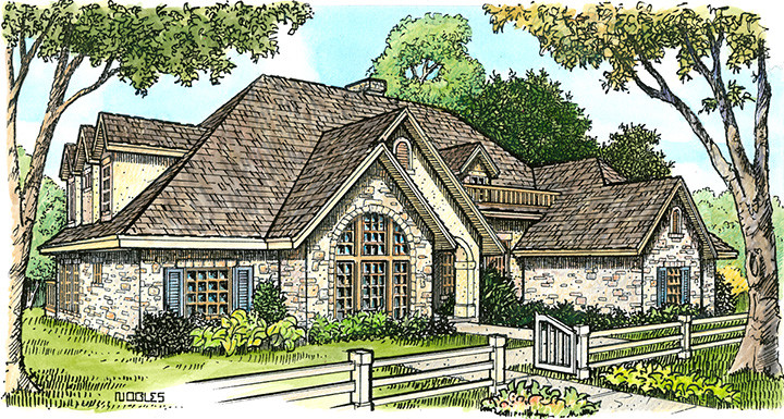 4-Bedroom, 4720 Sq Ft European House Plan - 192-1009 - Front Exterior