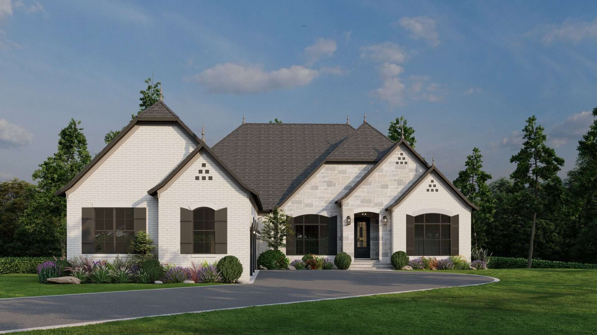 4-Bedroom, 4118 Sq Ft European House Plan - 193-1001 - Front Exterior