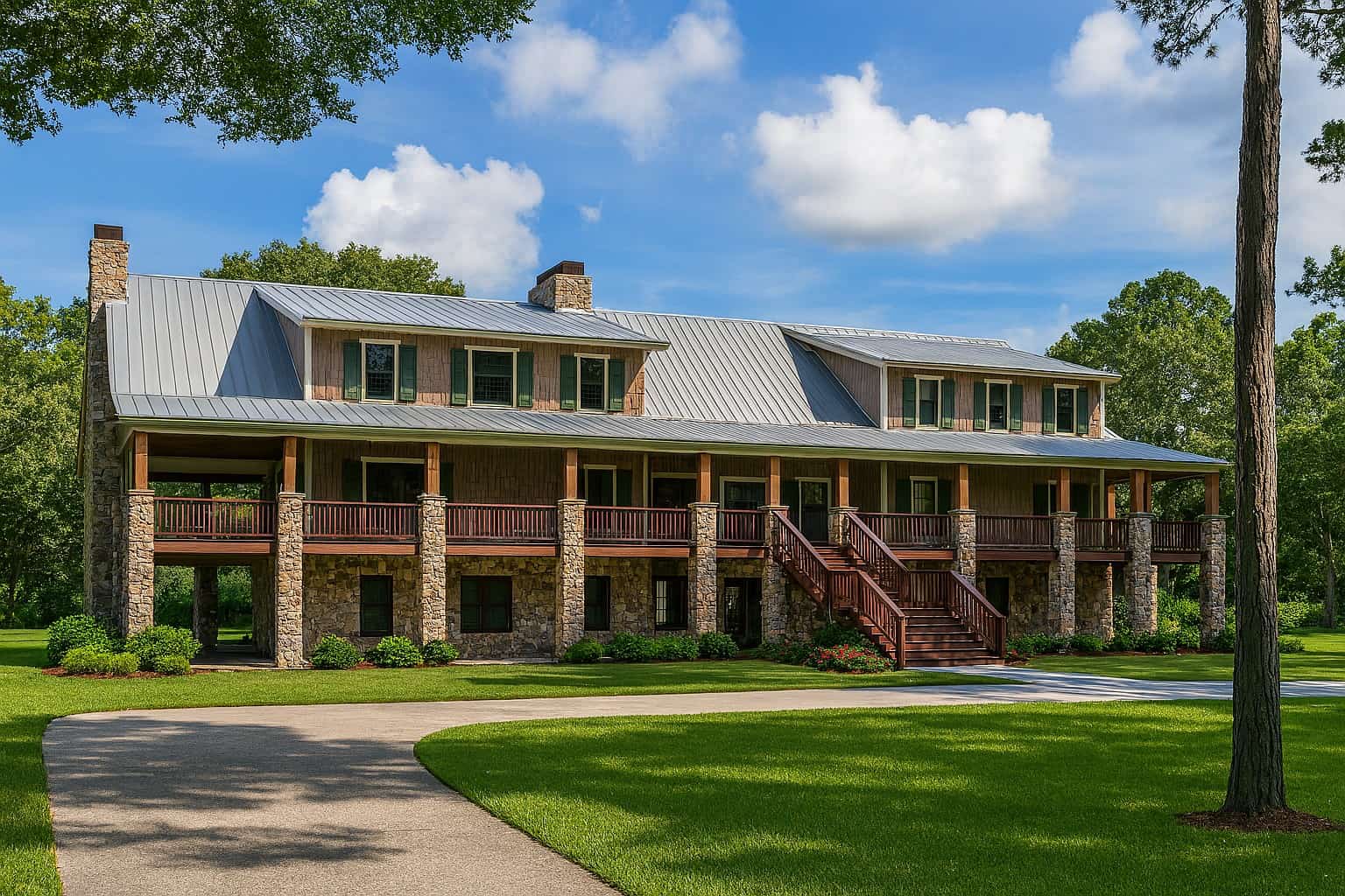 11-Bedroom, 5121 Sq Ft Country House Plan - 193-1006 - Front Exterior