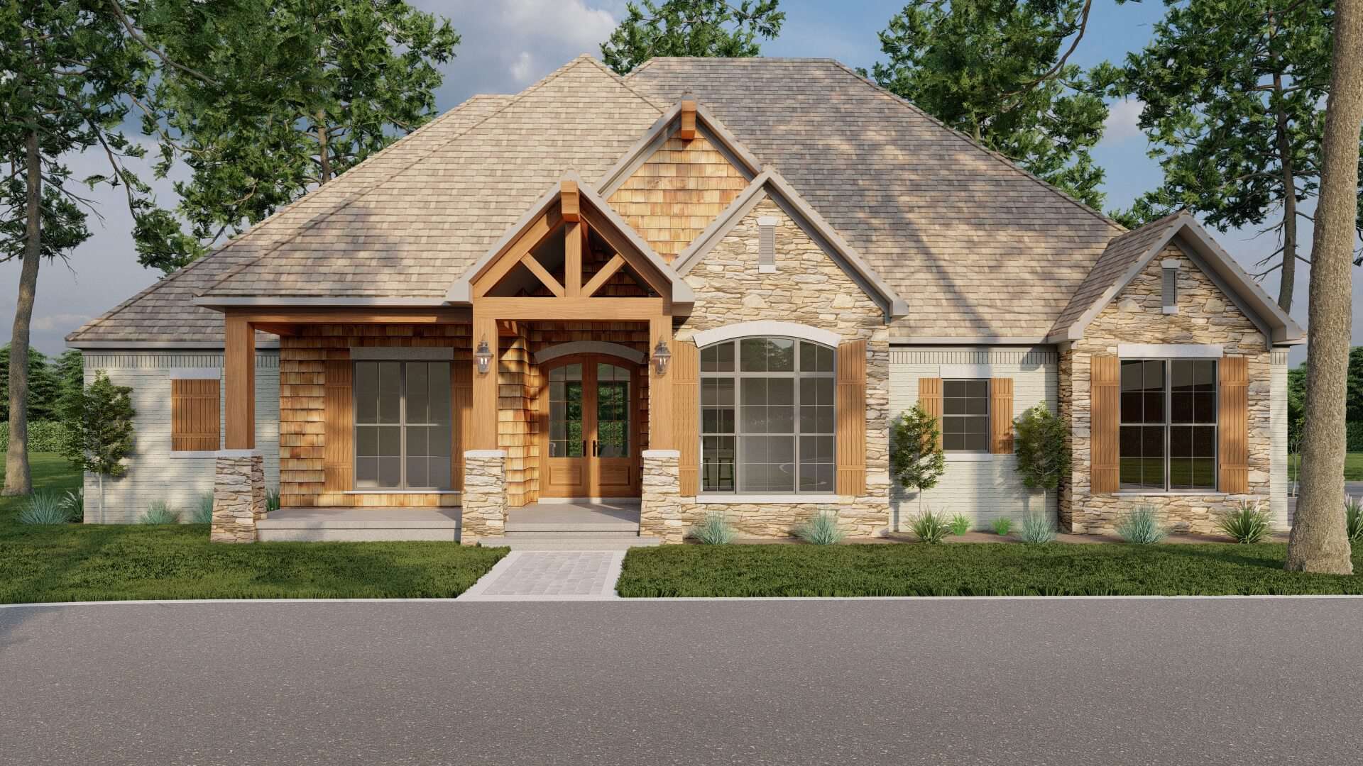3-Bedroom, 2253 Sq Ft Bungalow Home - Plan #193-1069 - Main Exterior
