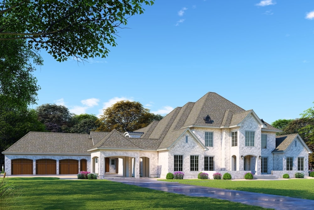 5-Bedroom, 6641 Sq Ft European Home - Plan #193-1074 - Main Exterior