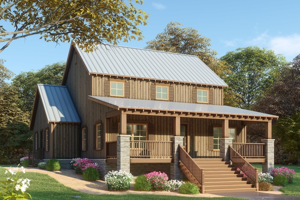 3-Bedroom, 2144 Sq Ft Farmhouse Home - Plan #193-1082 - Main Exterior