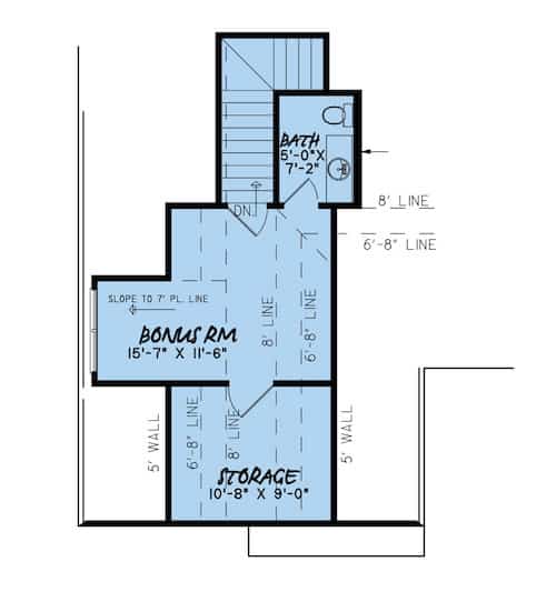 Floor Plan Bonus Room