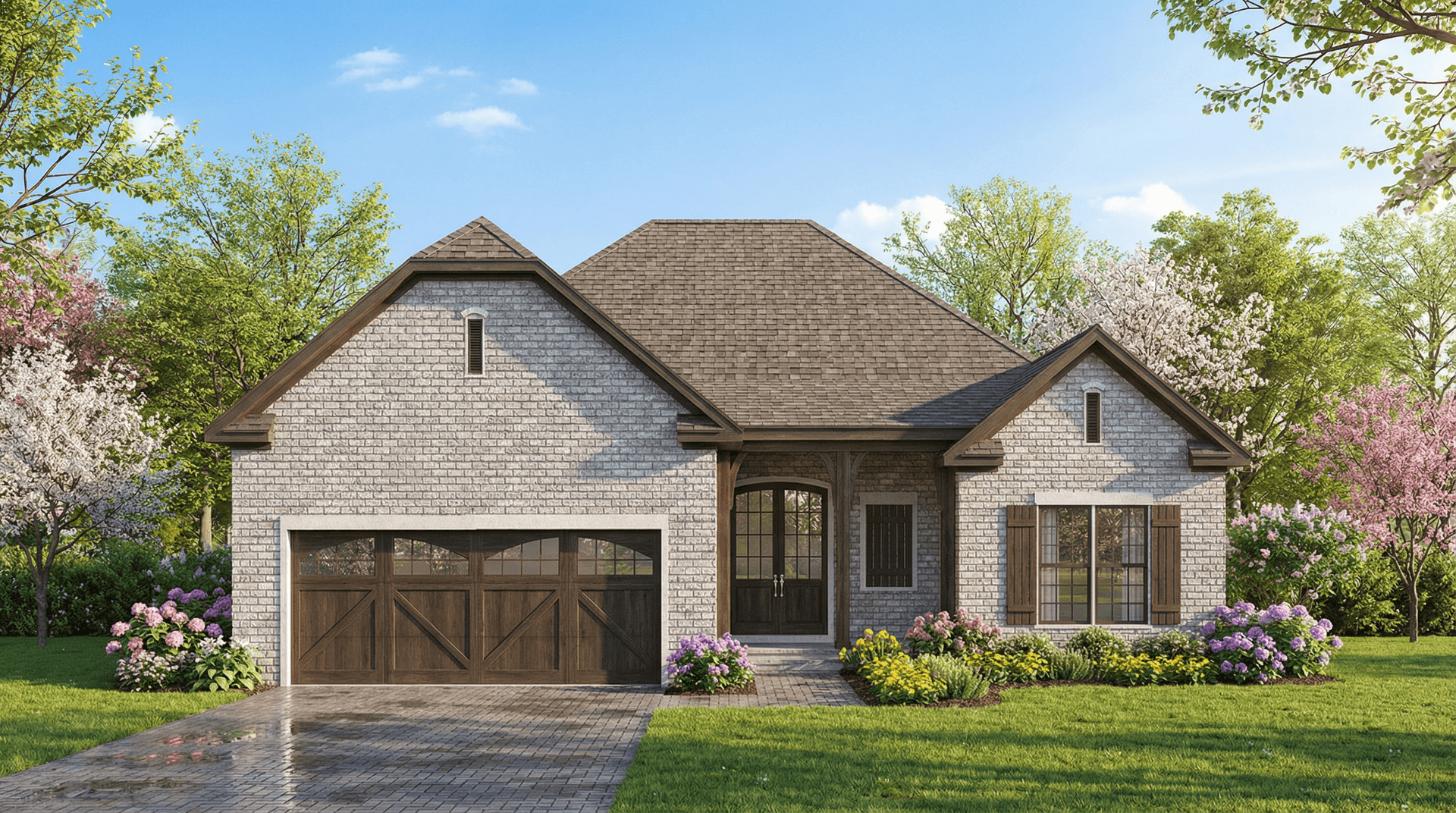 4-Bedroom, 1783 Sq Ft European Home Plan - 193-1138 - Main Exterior