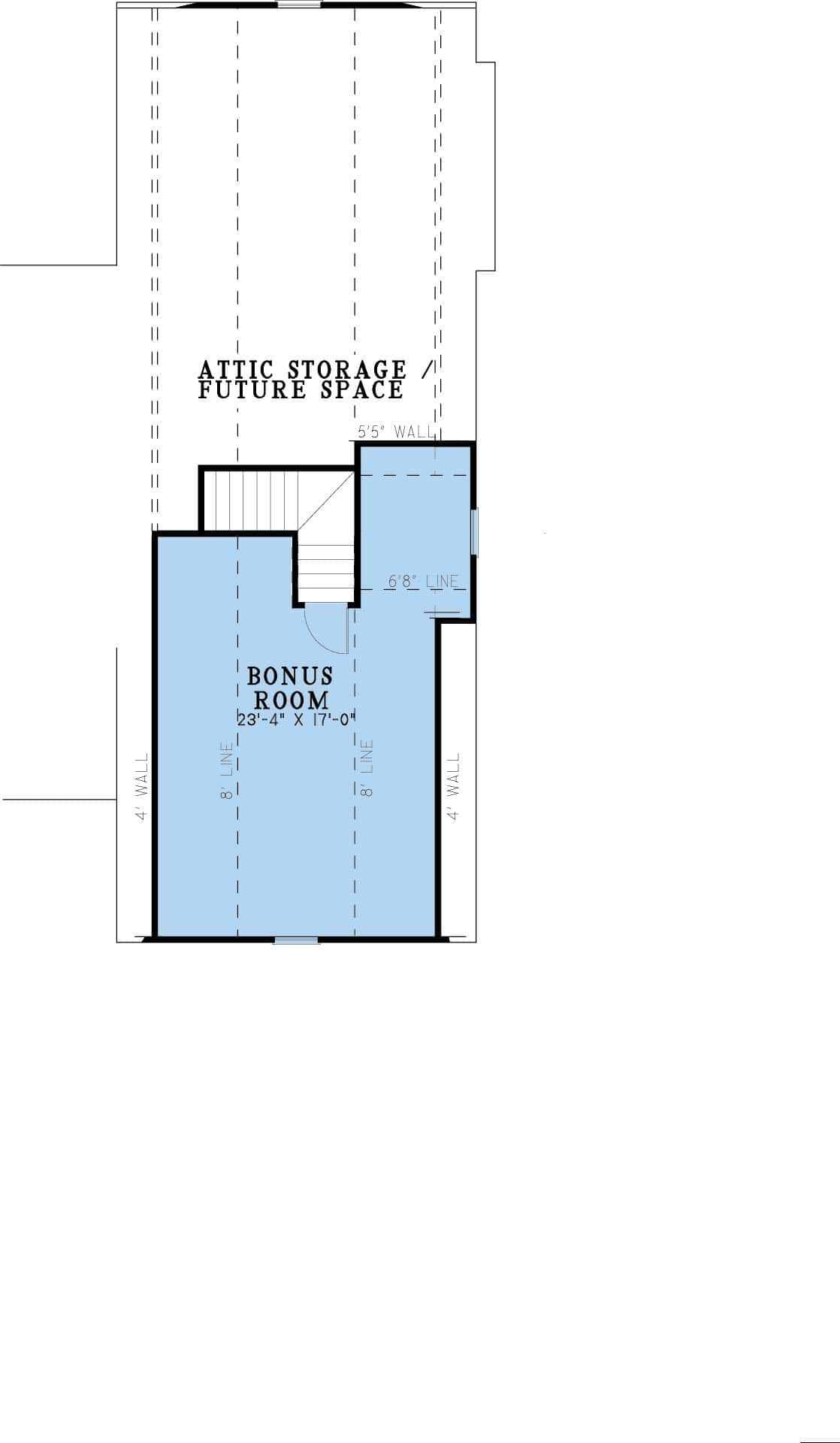 Floor Plan Bonus Room