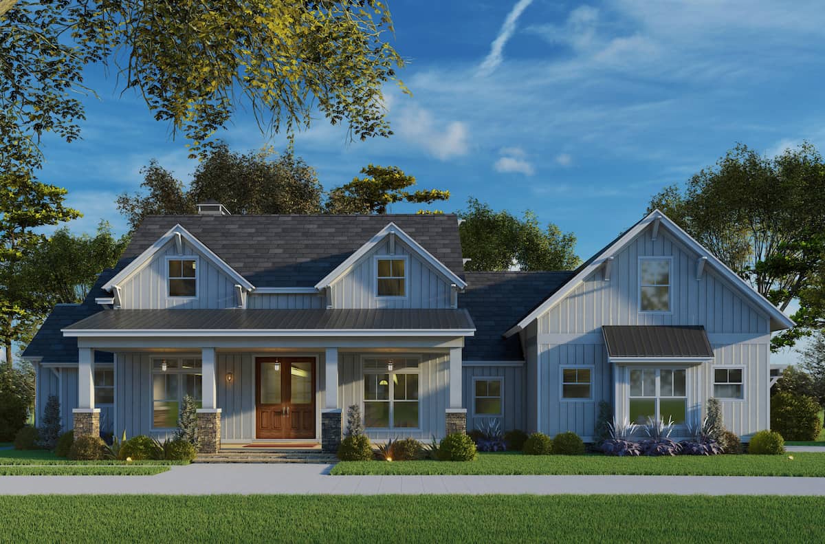 3-Bedroom, 2269 Sq Ft Ranch House - Plan #193-1142 - Front Exterior